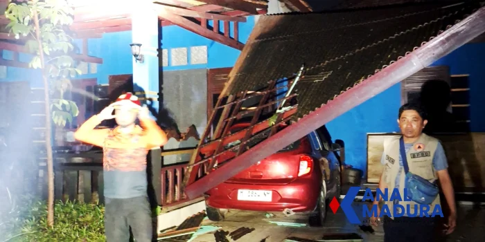 Puting Beliung di Banyuates, BPBD Sampang Lakukan Penanganan Darurat