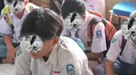 Belasan Pelajar Saat Diamankan Satpol PP Pamekasan 