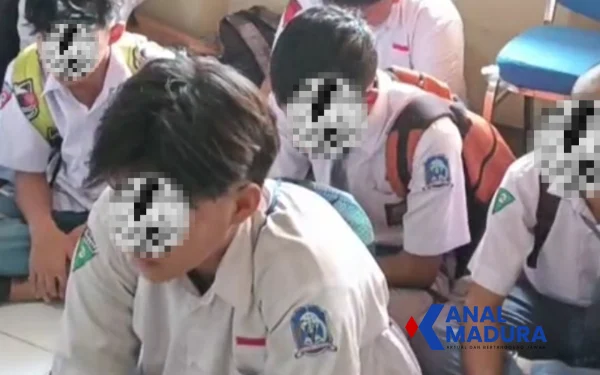 Belasan Pelajar Saat Diamankan Satpol PP Pamekasan 