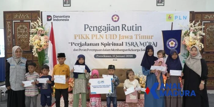 YBM dan PIKK PLN UP3 Madura Santuni Anak Yatim, Tebar Kepedulian di Momen Pengajian Isra Mi’raj