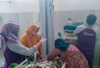 Korban Saat Dirawat di Puskesmas 