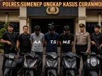 Polres Sumenep Ungkap Kasus Curanmor di Tiga TKP, Tiga Pelaku Diamankan