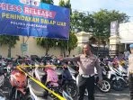Empat Bulan Razia Digelar, 582 Motor Brong dan Balap Liar Ditindak di Pamekasan
