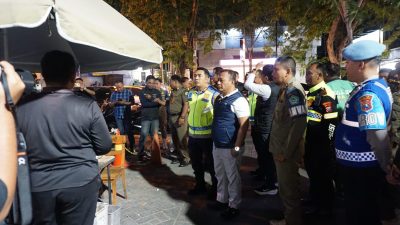 Patroli Gabungan Polres Pamekasan Sisir Pusat Keramaian hingga Kawasan Rawan