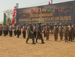 Perkuat Kemanunggalan TNI dan Rakyat, TMMD ke-130 Resmi Dibuka di desa Jarin Pademawu Pamekasan